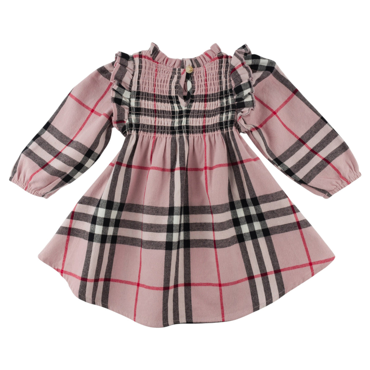 Mini Tartan Shoulder Ruffle Anna Dress