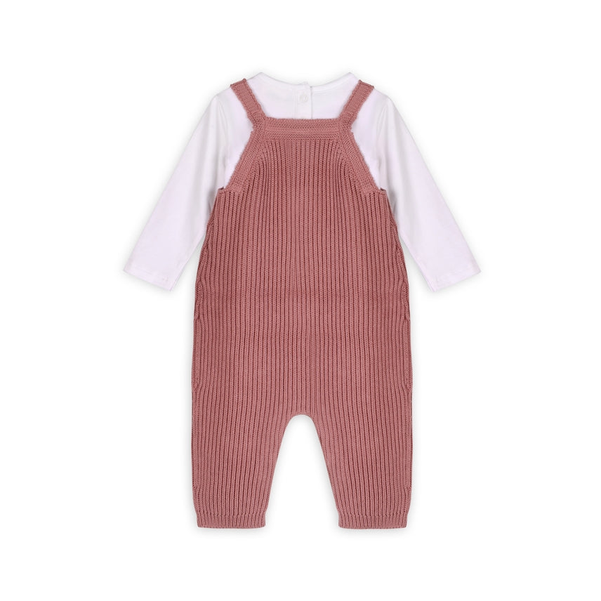 Bow Embroidered Knit Jumpsuit - Meems