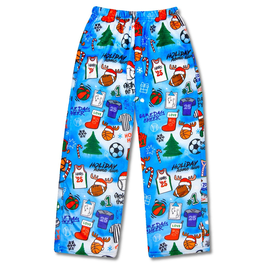 Corey Paige Holiday Game Day Plush Pants - Meems