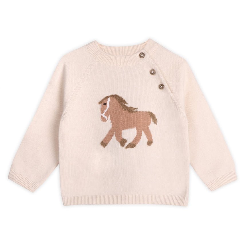 Horse Jacquard Knit Sweater Set - Meems