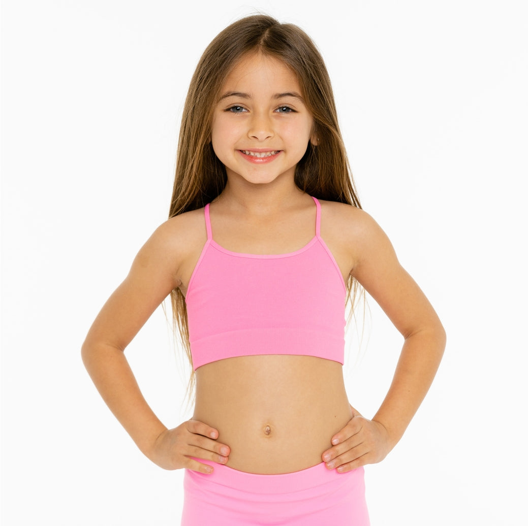 Pink Seamless Bandeau Bra