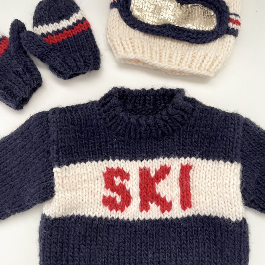Navy Ski Sweater