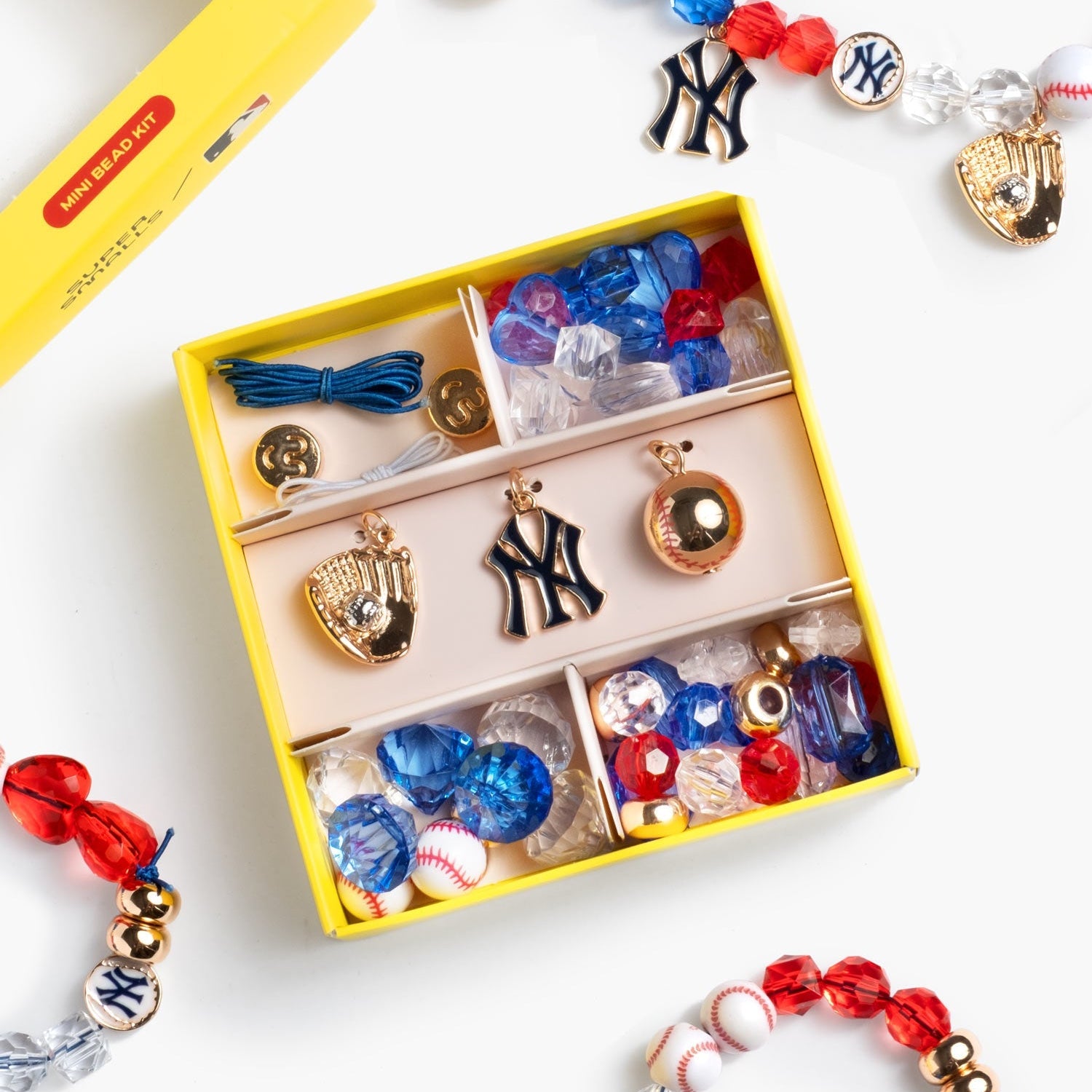 NY Yankees Mini Bead Kit