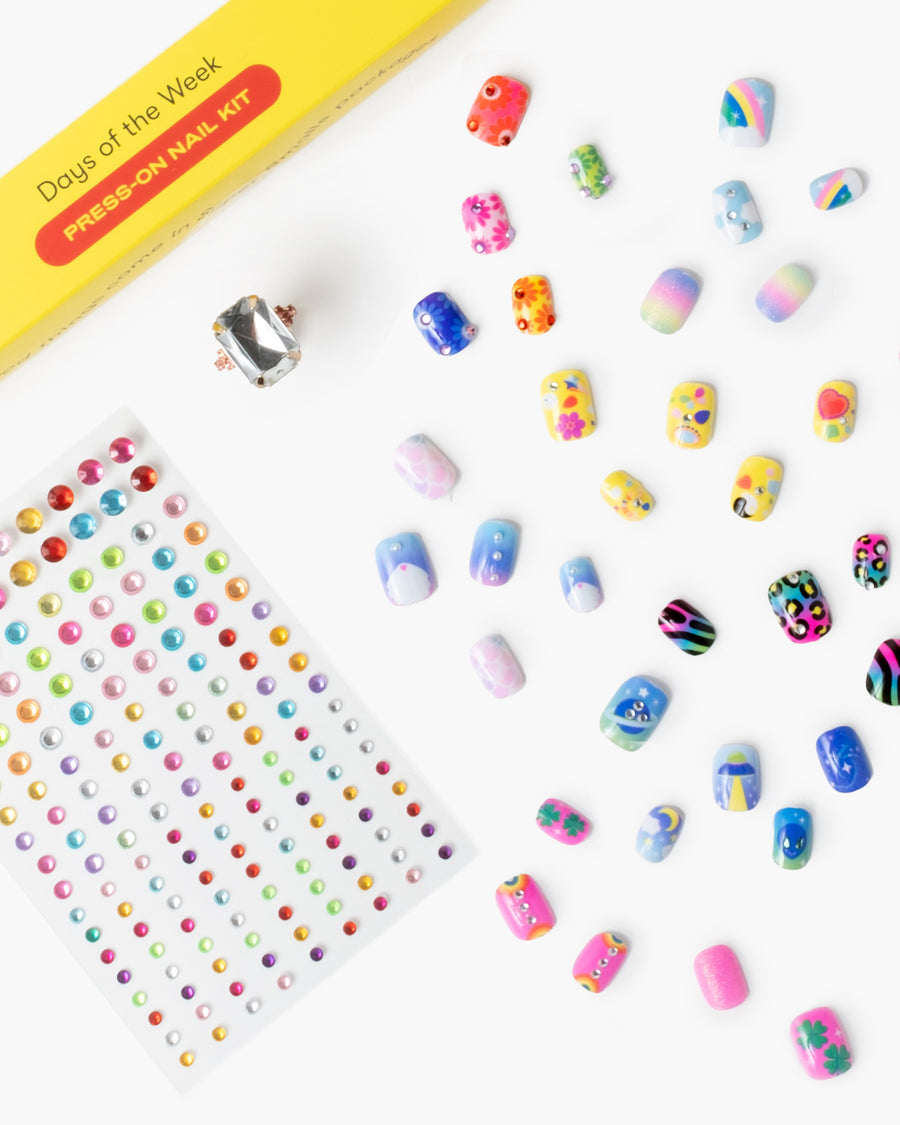 Days of the Week Press on Nails