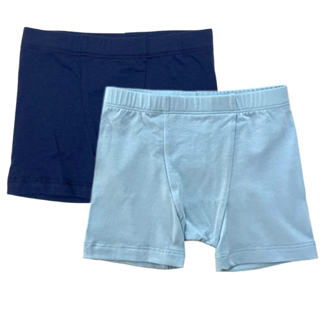 Blue Solid 2Pk Boxers