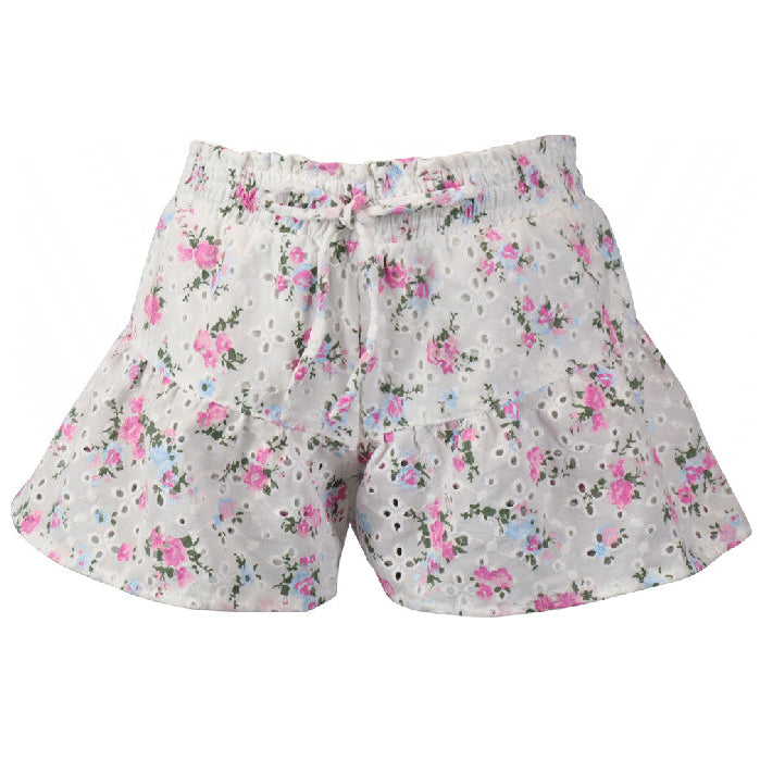 Floral Eyelet Shorts