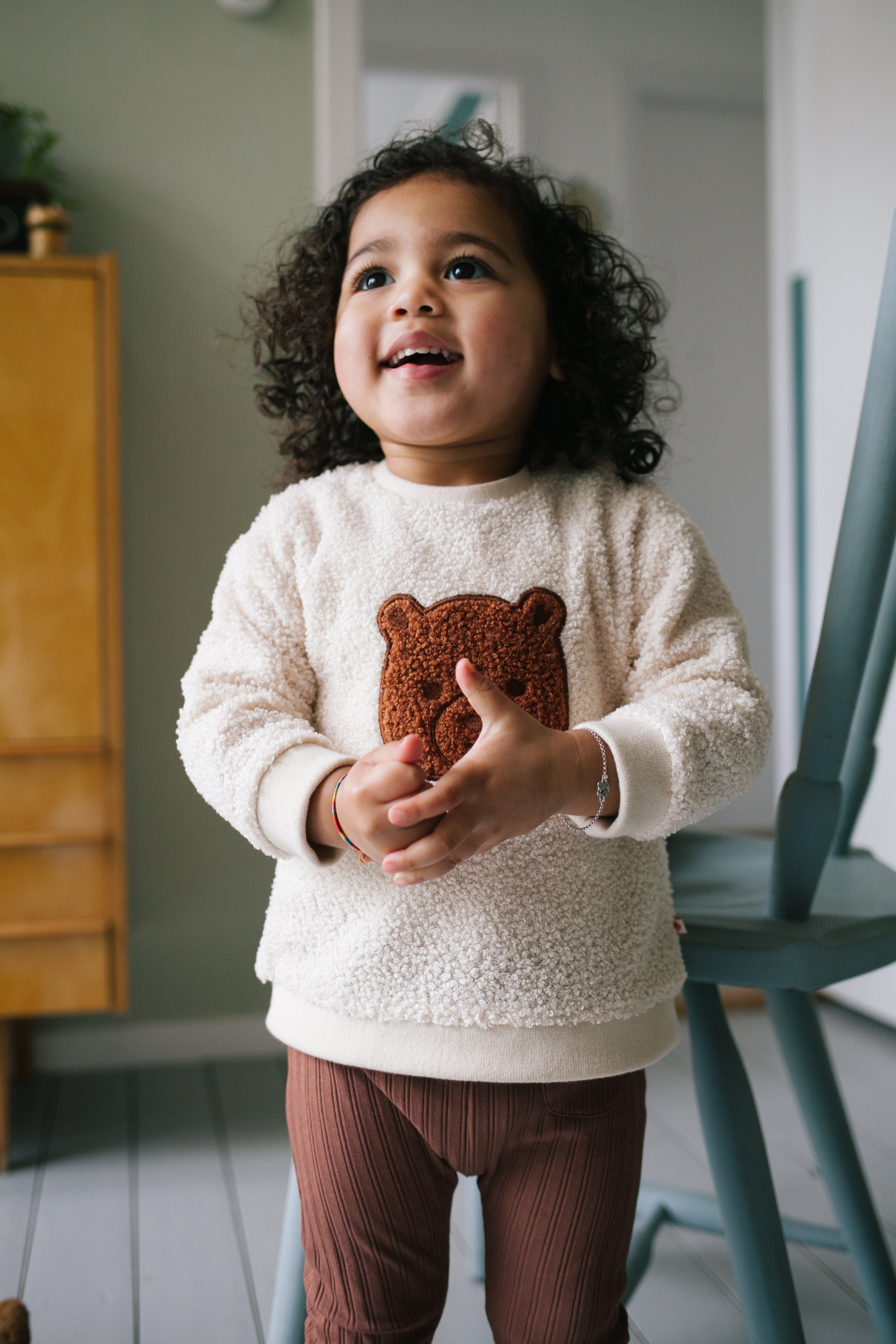 Girls Teddy Sweater