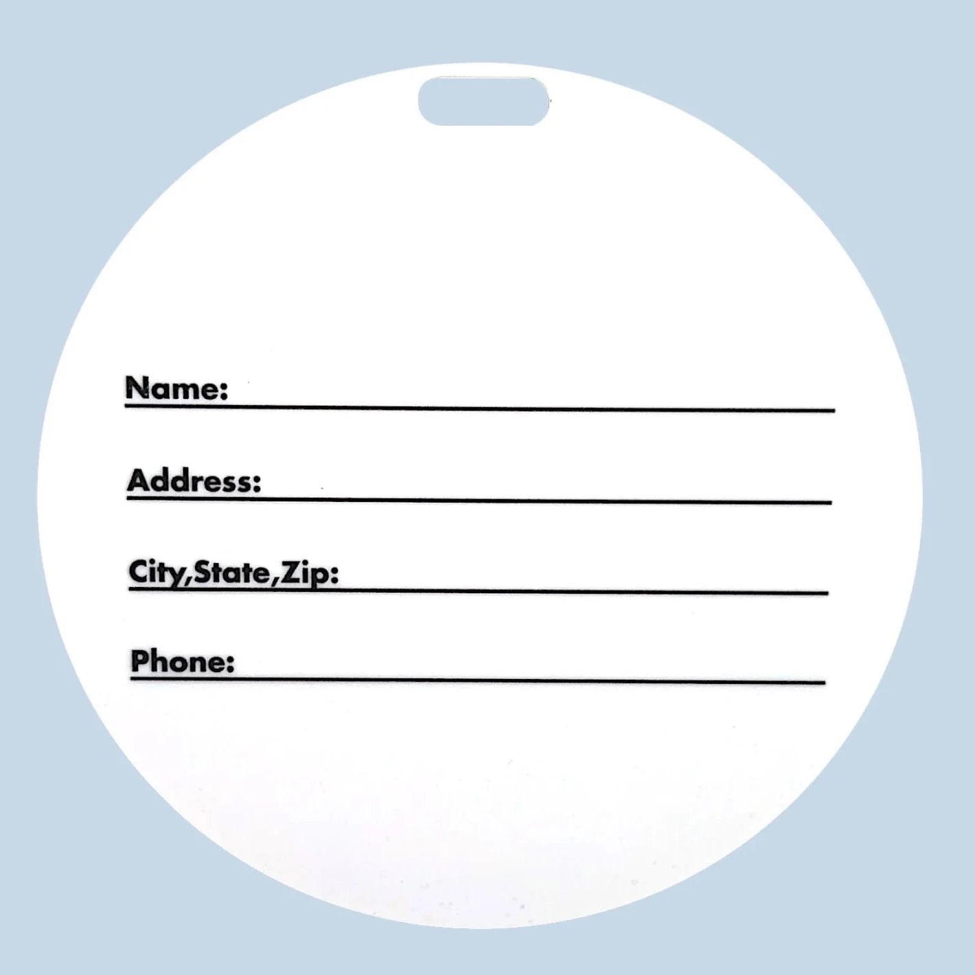 I Love Camp Bag Tag