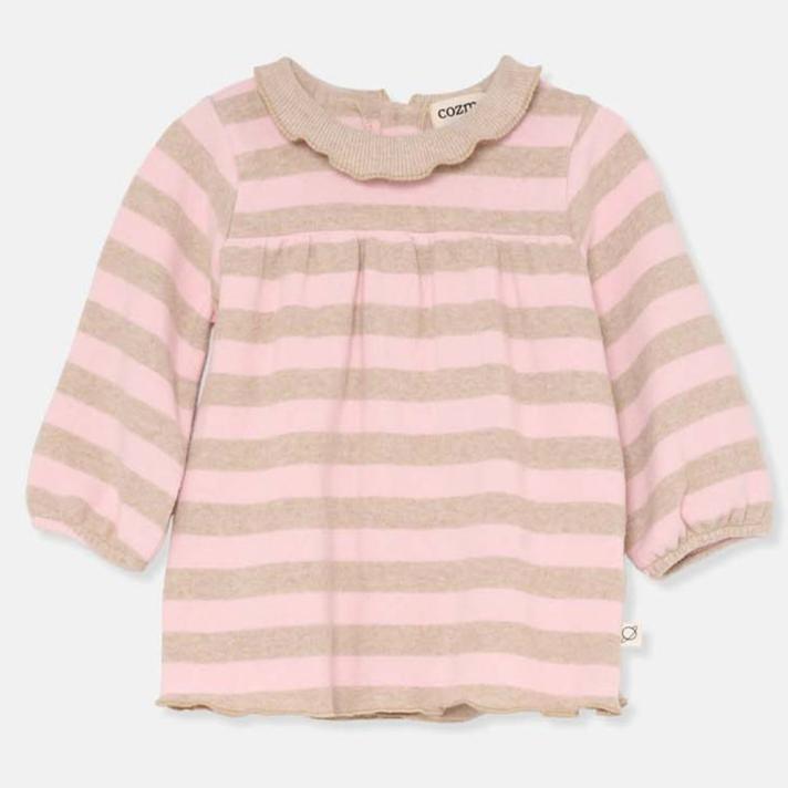 Soft Stripe Baby Dress