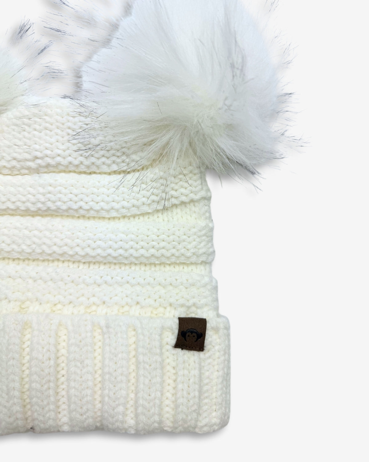 Mia Faux Fur Pom Beanie - Meems