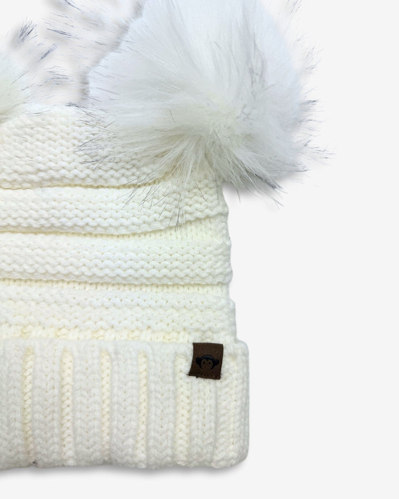 Mia Faux Fur Pom Beanie - Meems