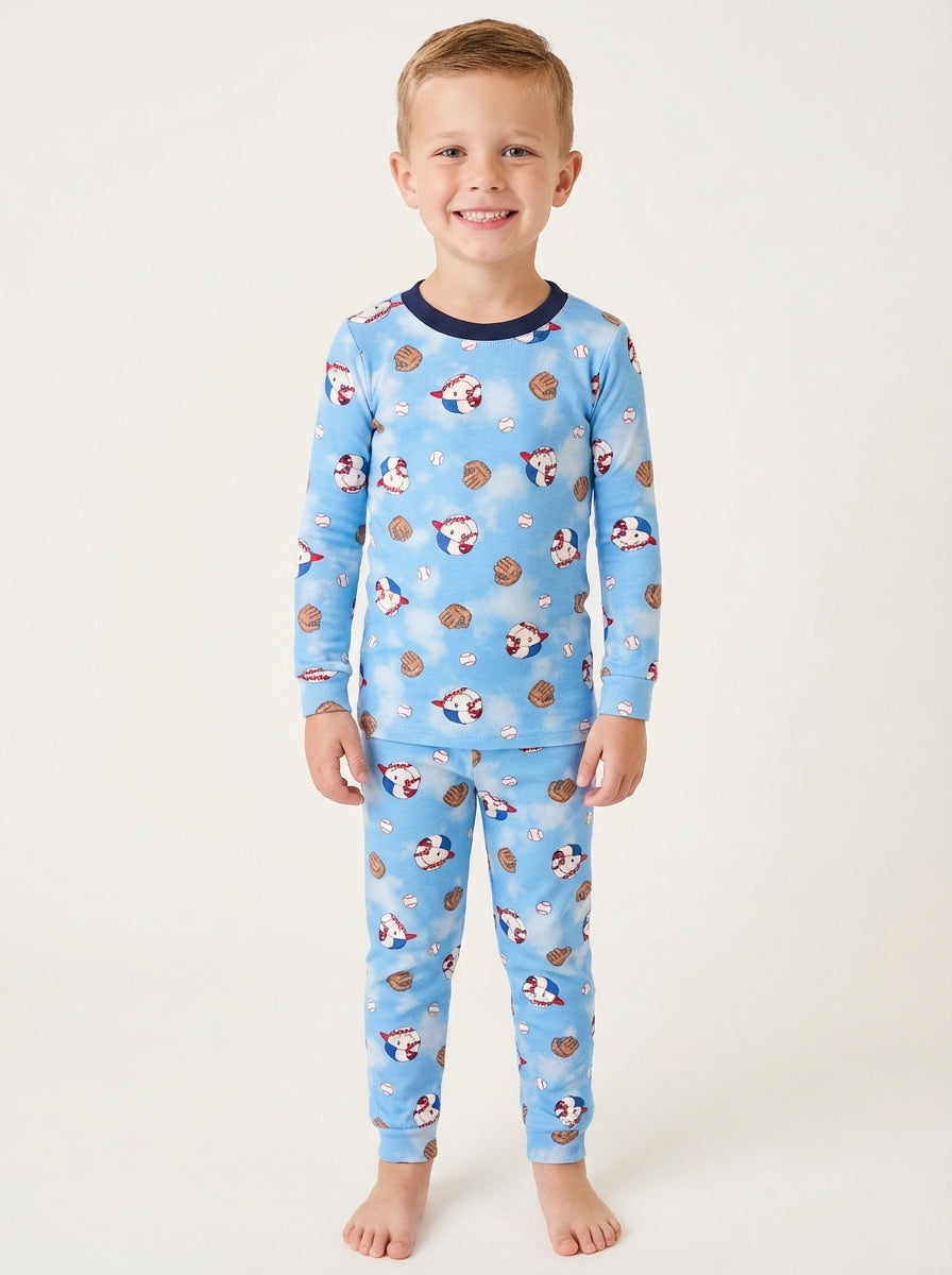 Ball Game LS Pajama Set