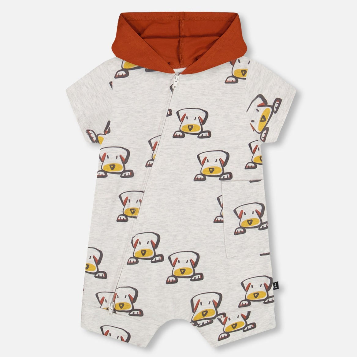 Printed Dogs Organic Cotton Romper