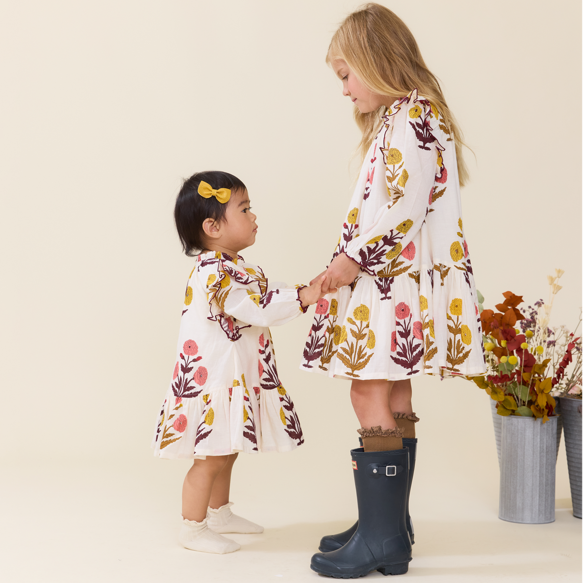 Harvest Dandelion Long Sleeve Harper Dress