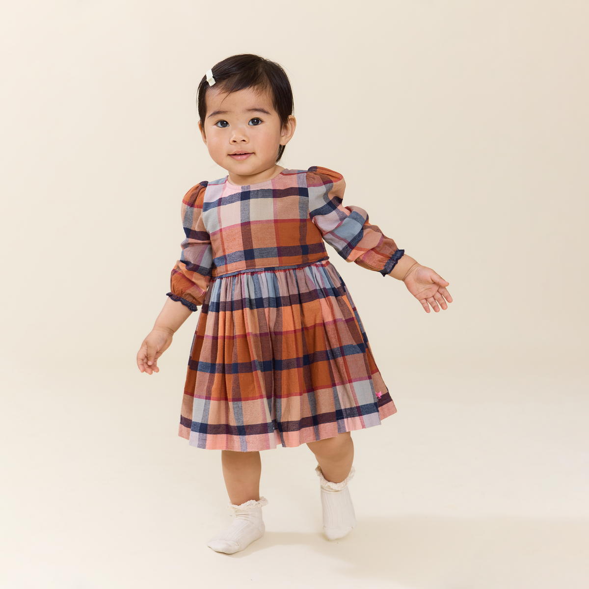 Hayride Plaid Mae Dress