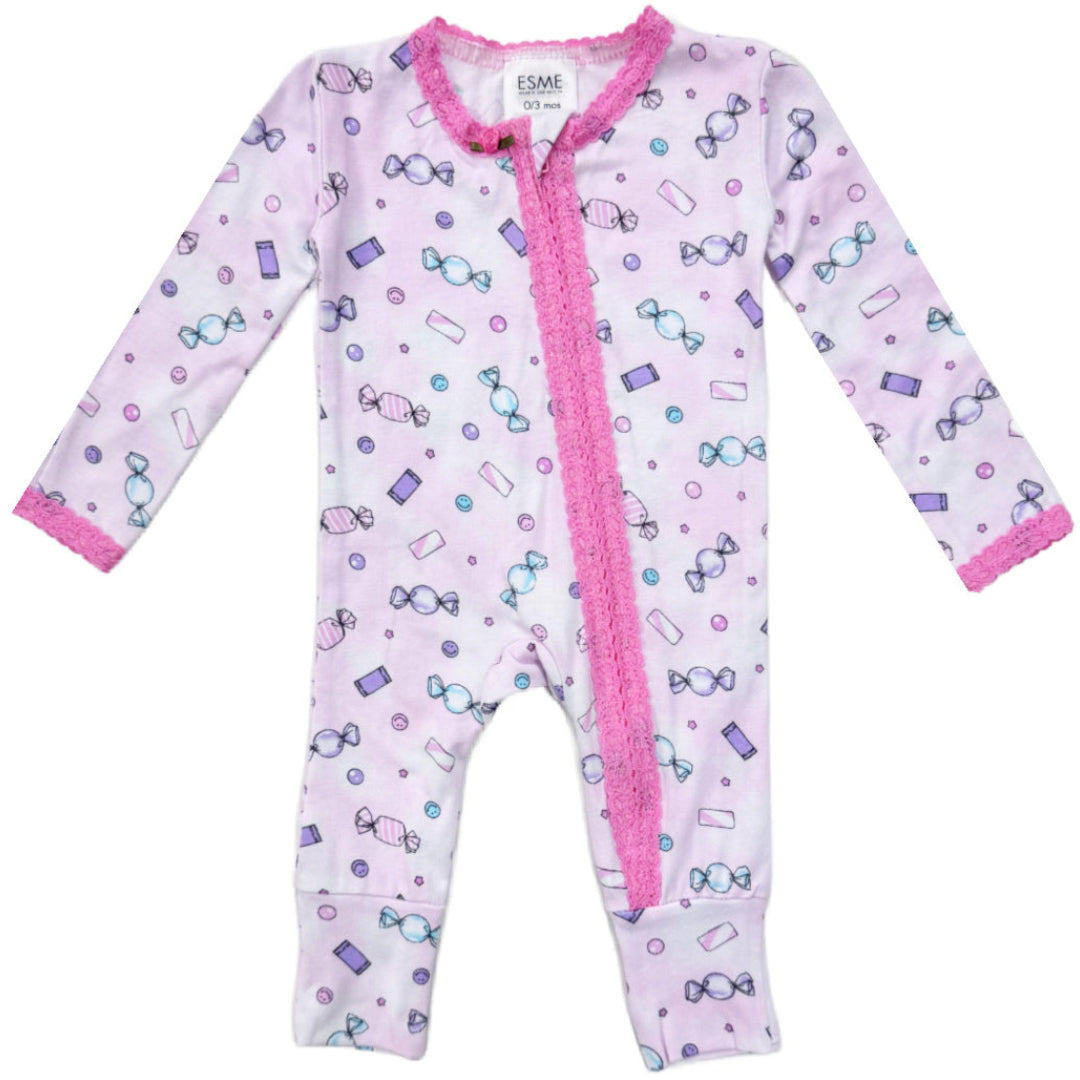 Girl Candy Lace Flip Footie