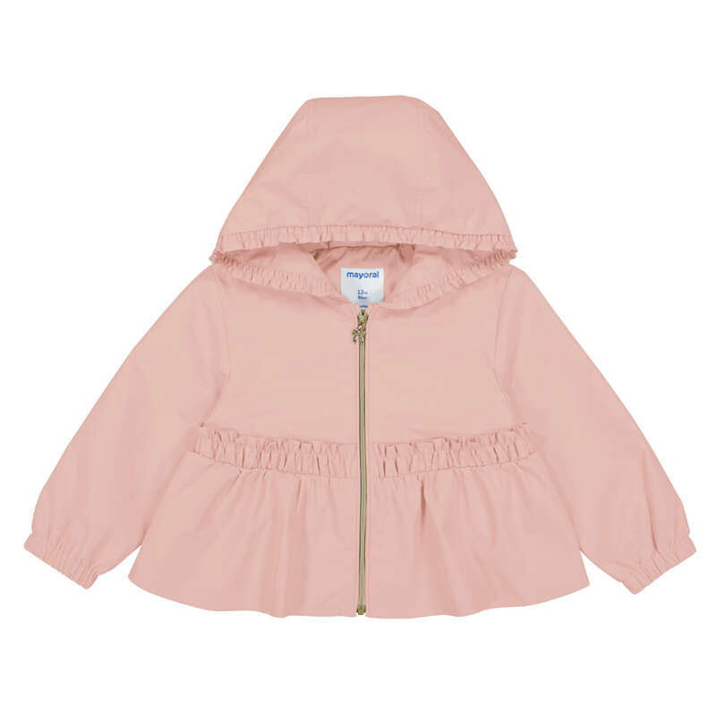 Pink Bow Hooded Raincoat