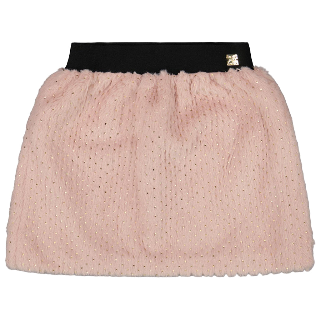 Pink Faux Fur Skirt