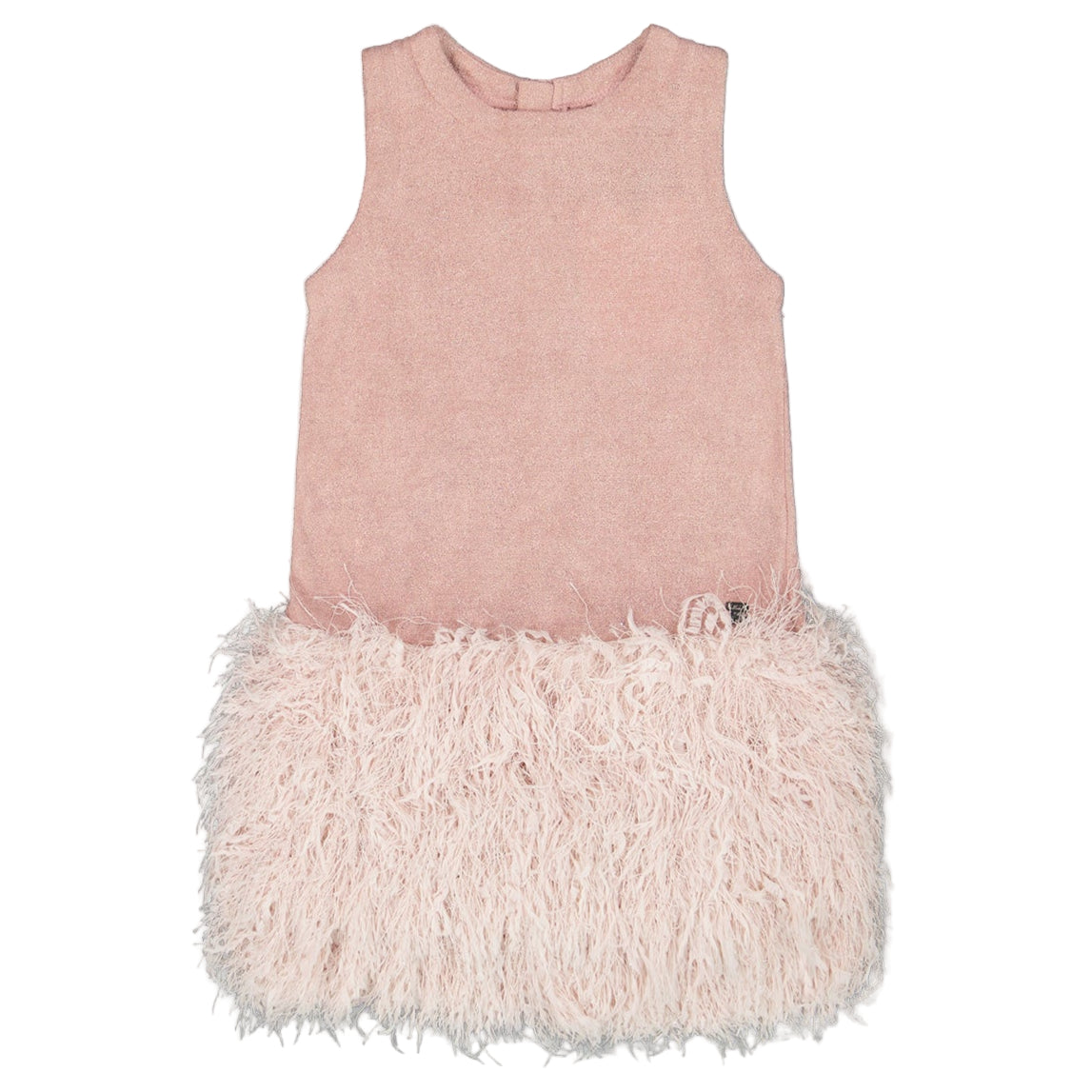 Sleeveless Bi-Material Dress