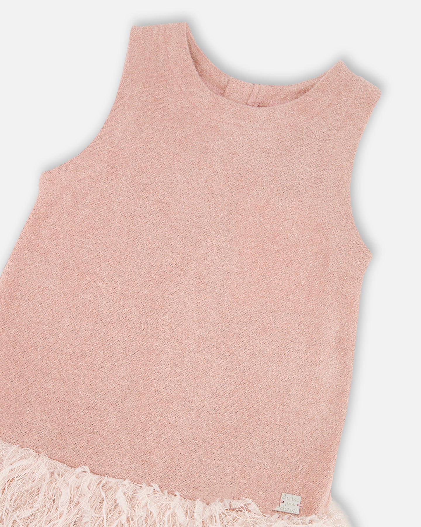 Sleeveless Bi-Material Dress
