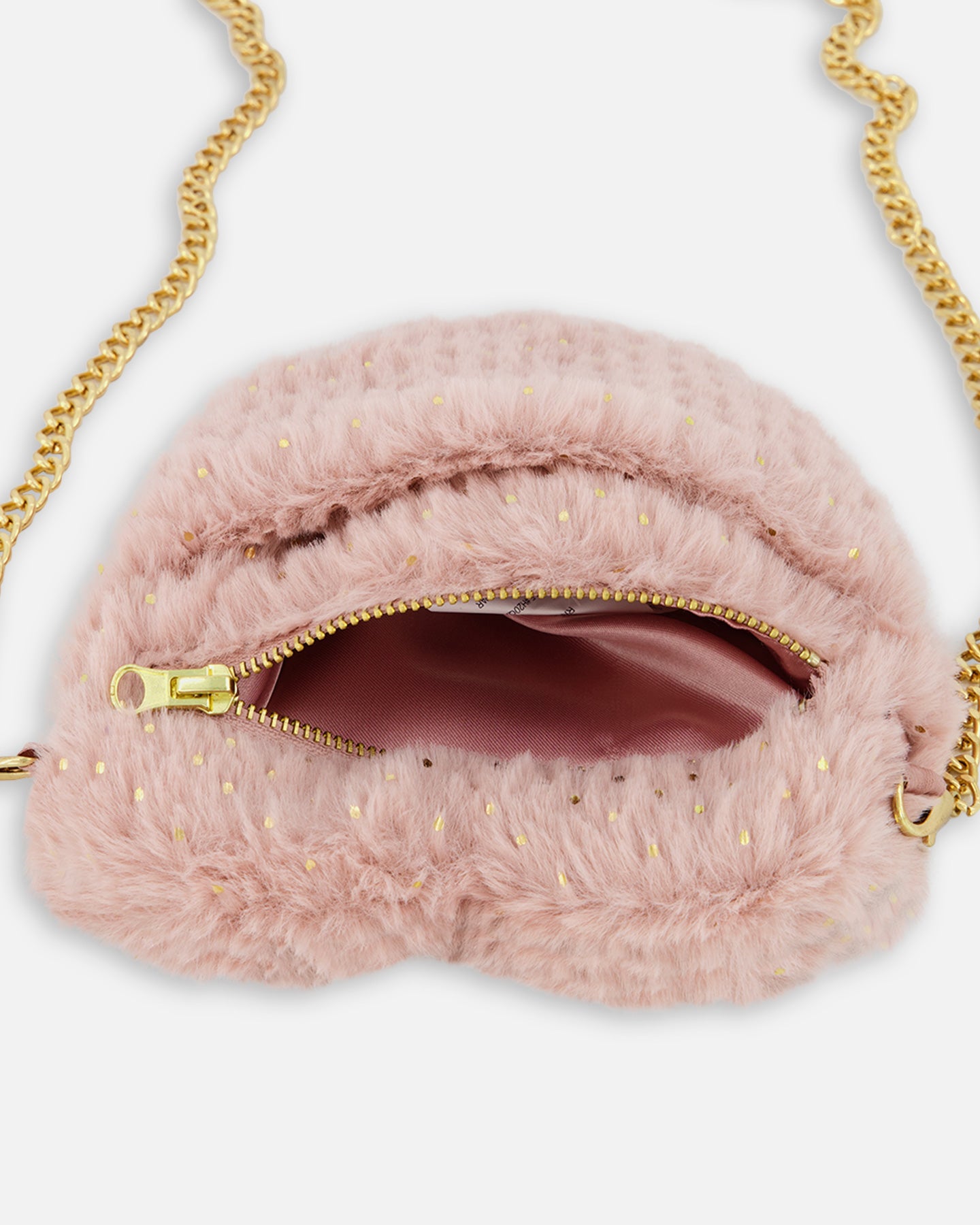 Pink Faux Fur Shoulder Bag