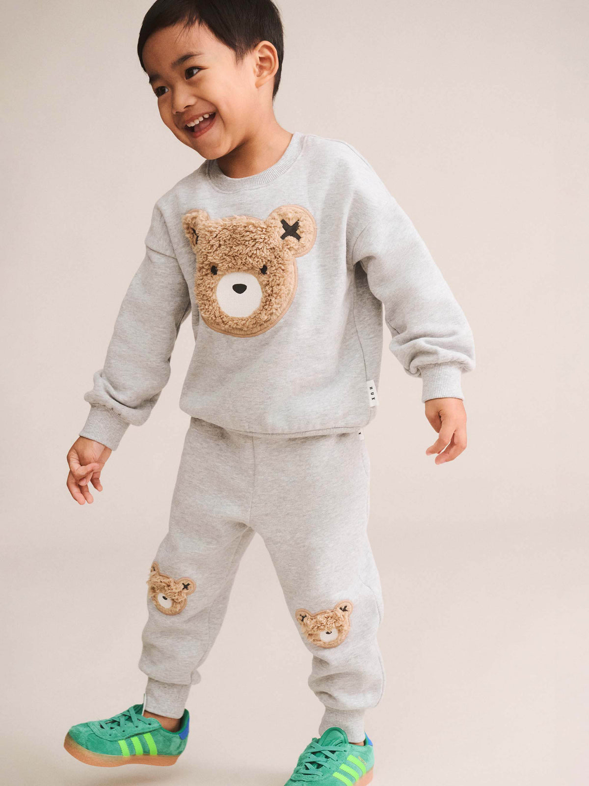 Grey Marle Furry Huxbear Sweatpant