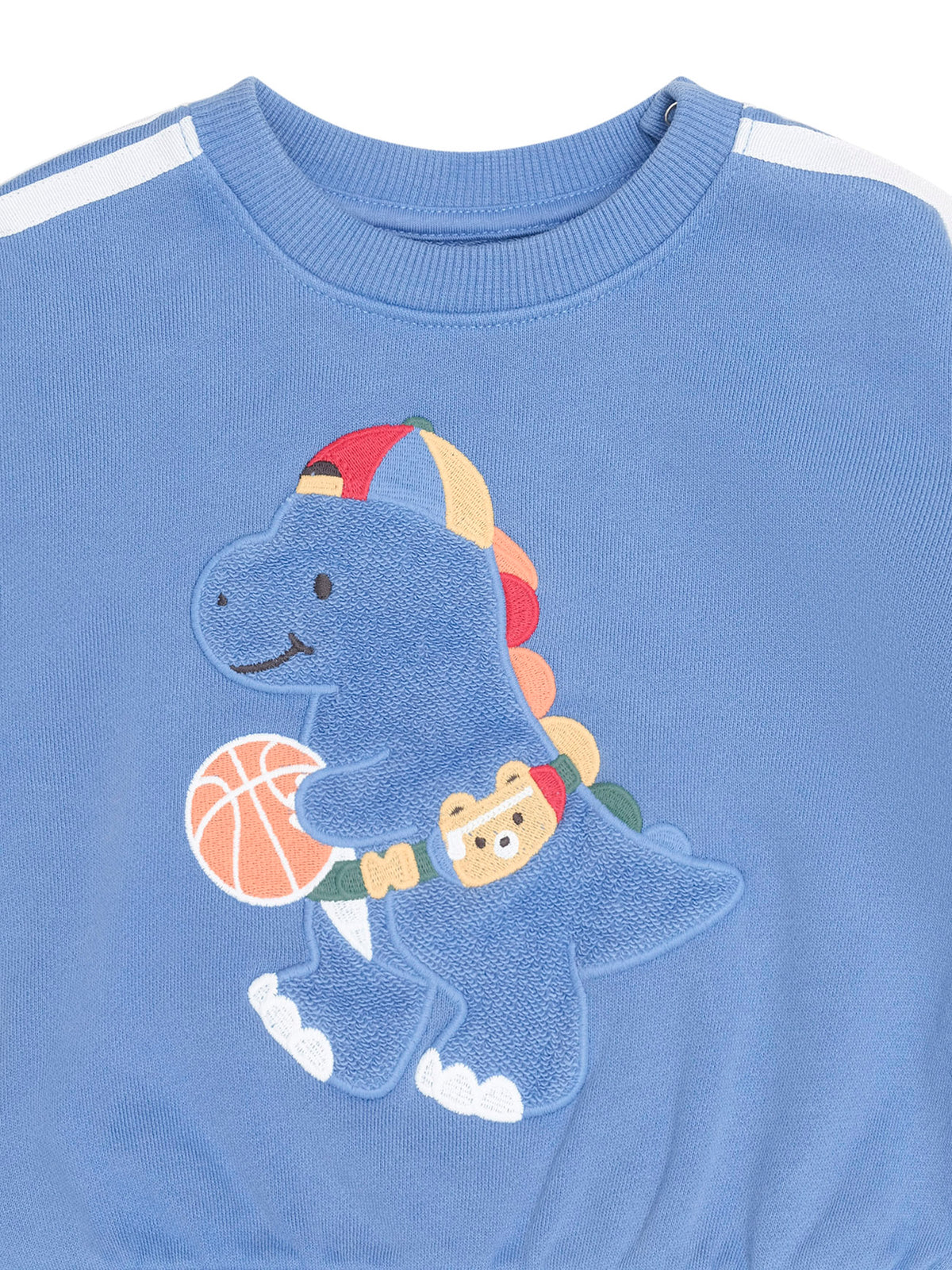 Baller Dino Sporty Stripe Sweatshirt