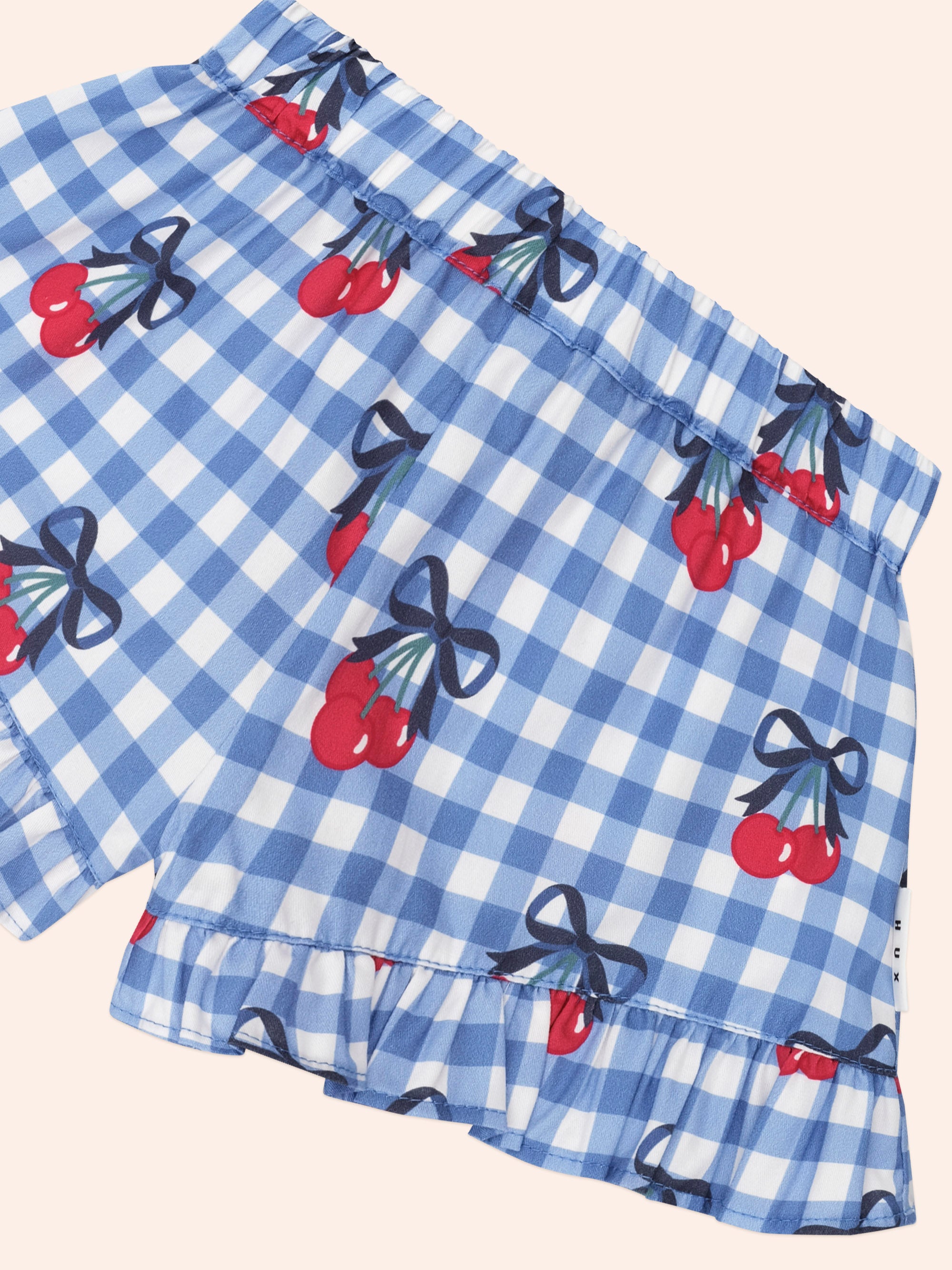 Cherry Gingham Skort