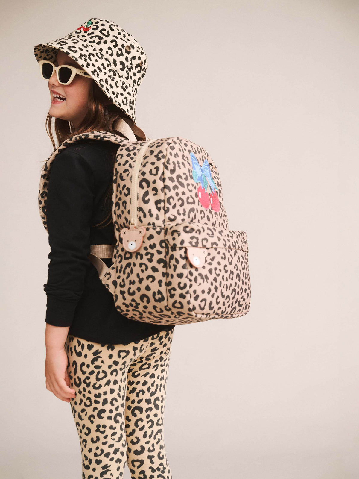Leopard Cherry Backpack