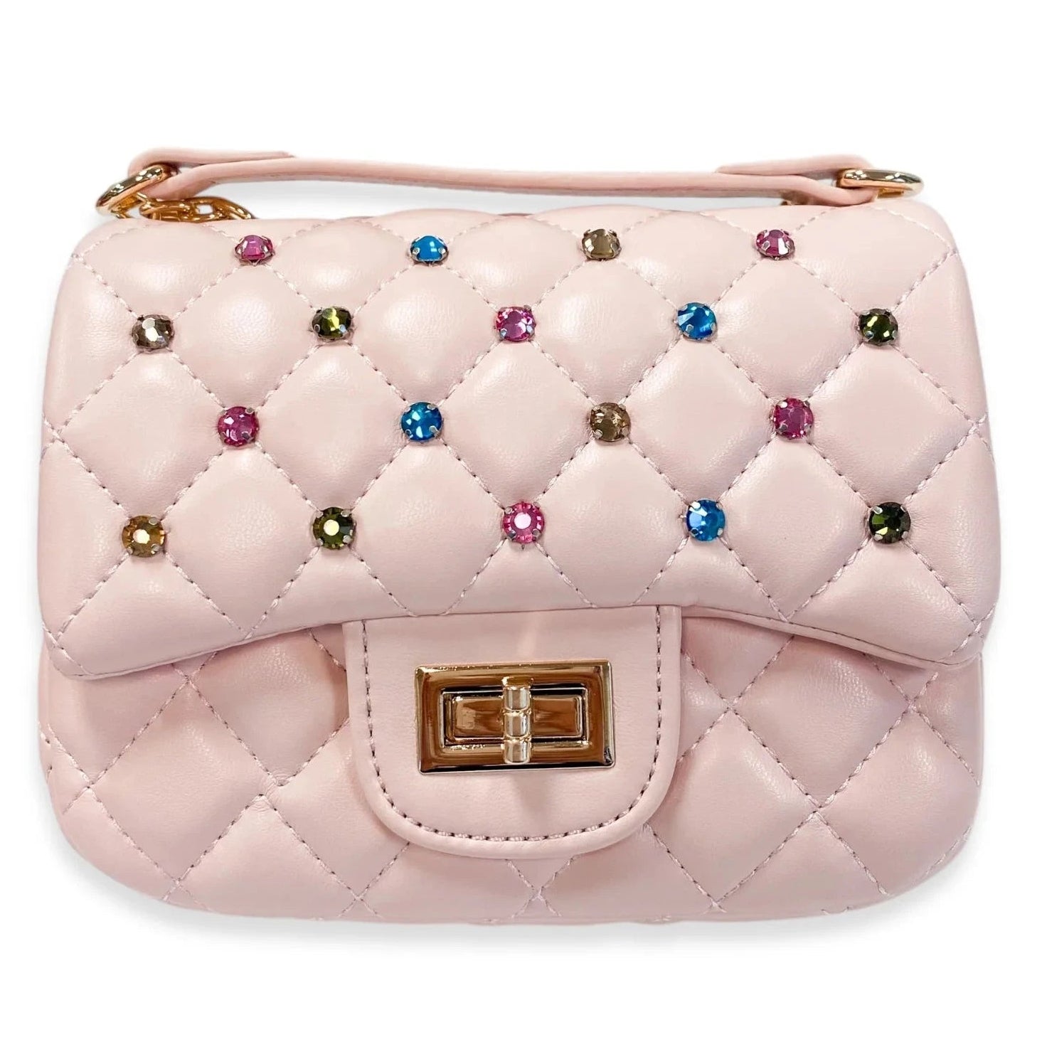 Colorful Gems Quilted Purse