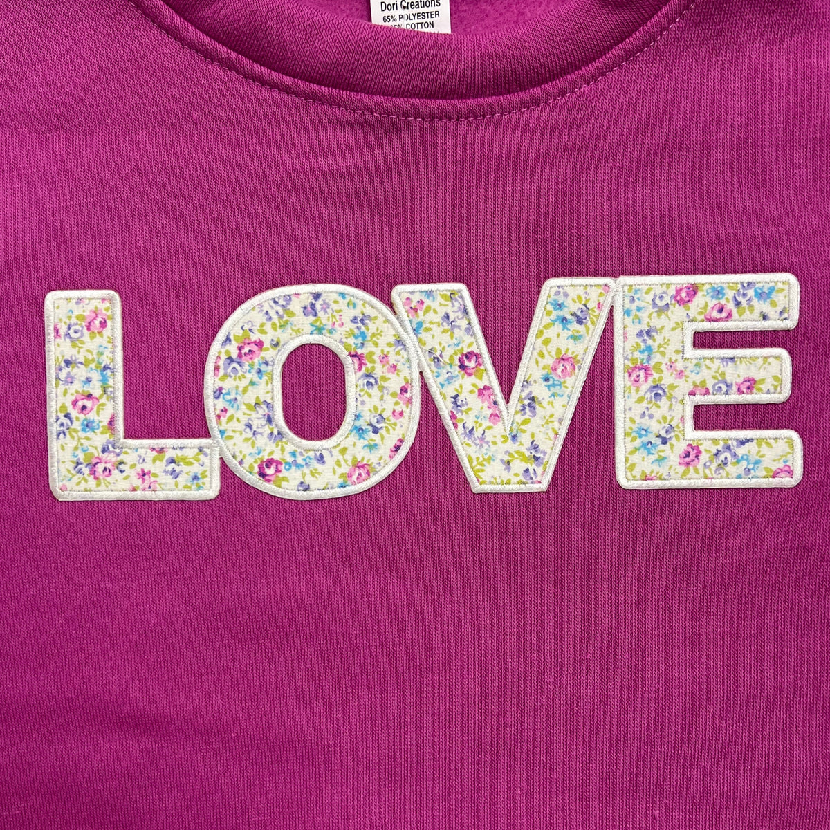 Floral Love Patch Sweatshirt