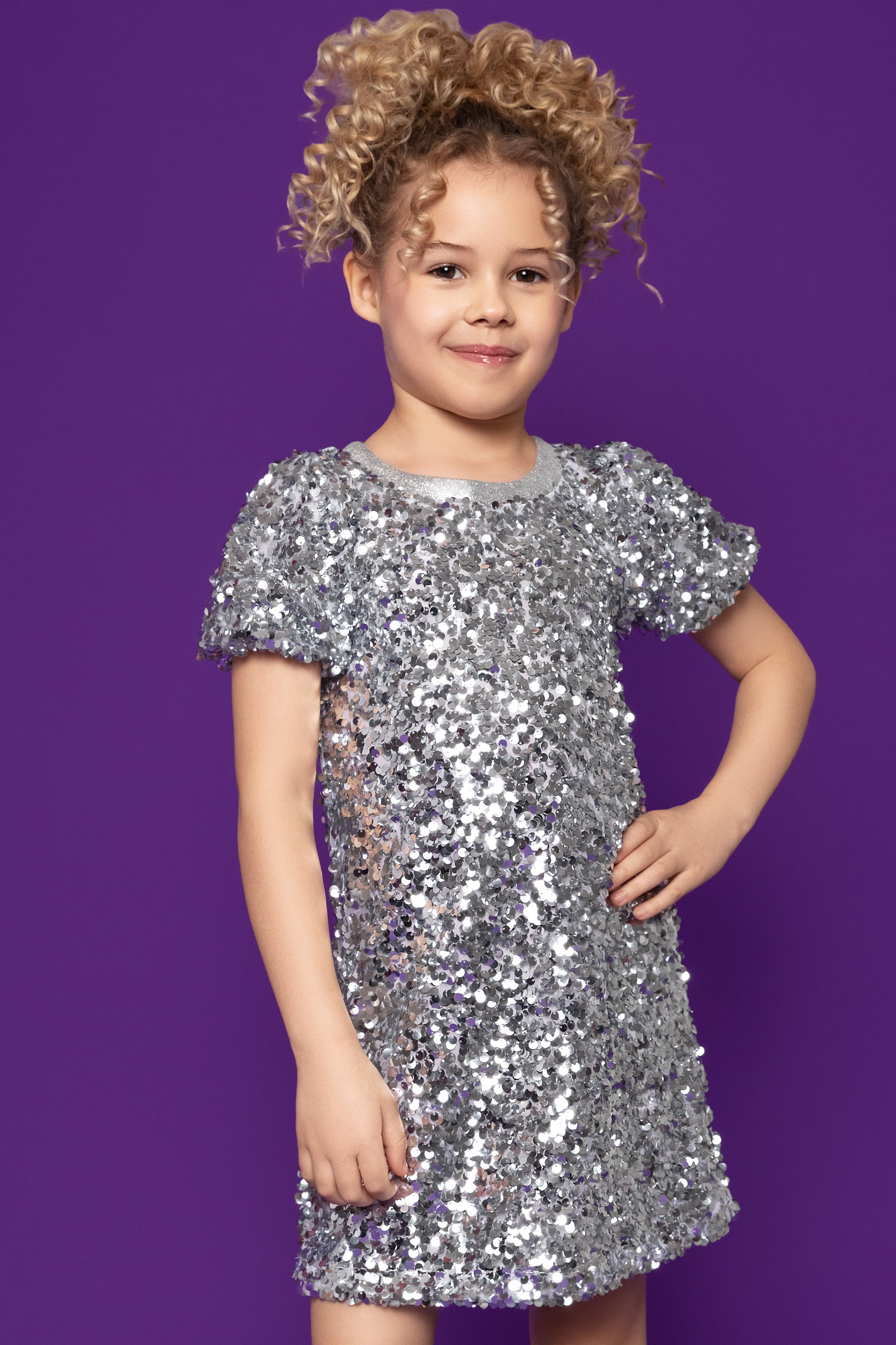 Silver Sequin Dress