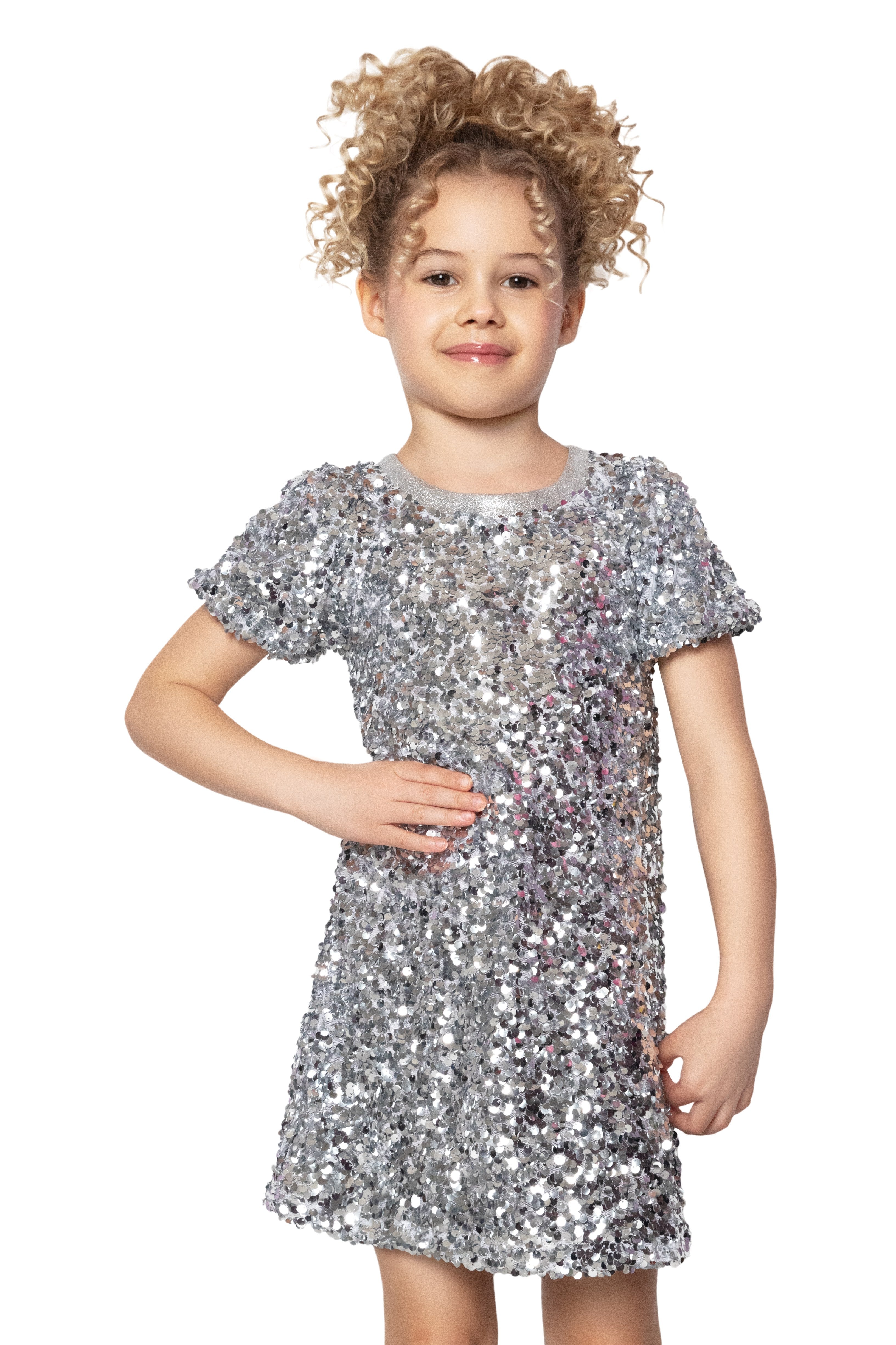 Silver Sequin Dress