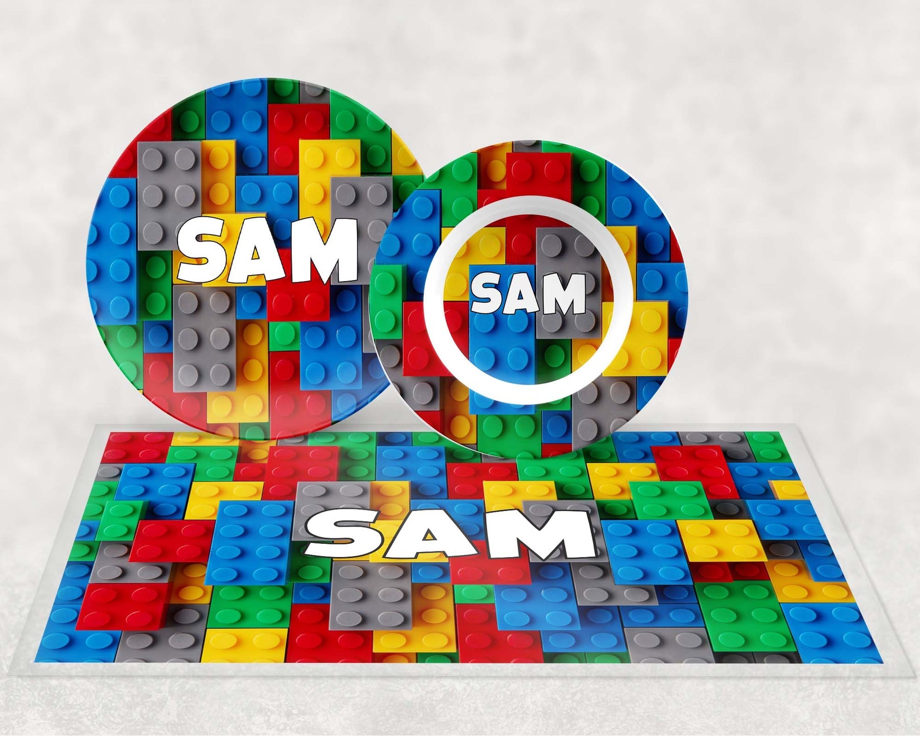 Personalized Legos Dishware