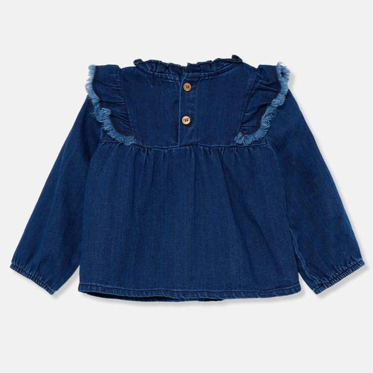 Herringbone Denim Blouse