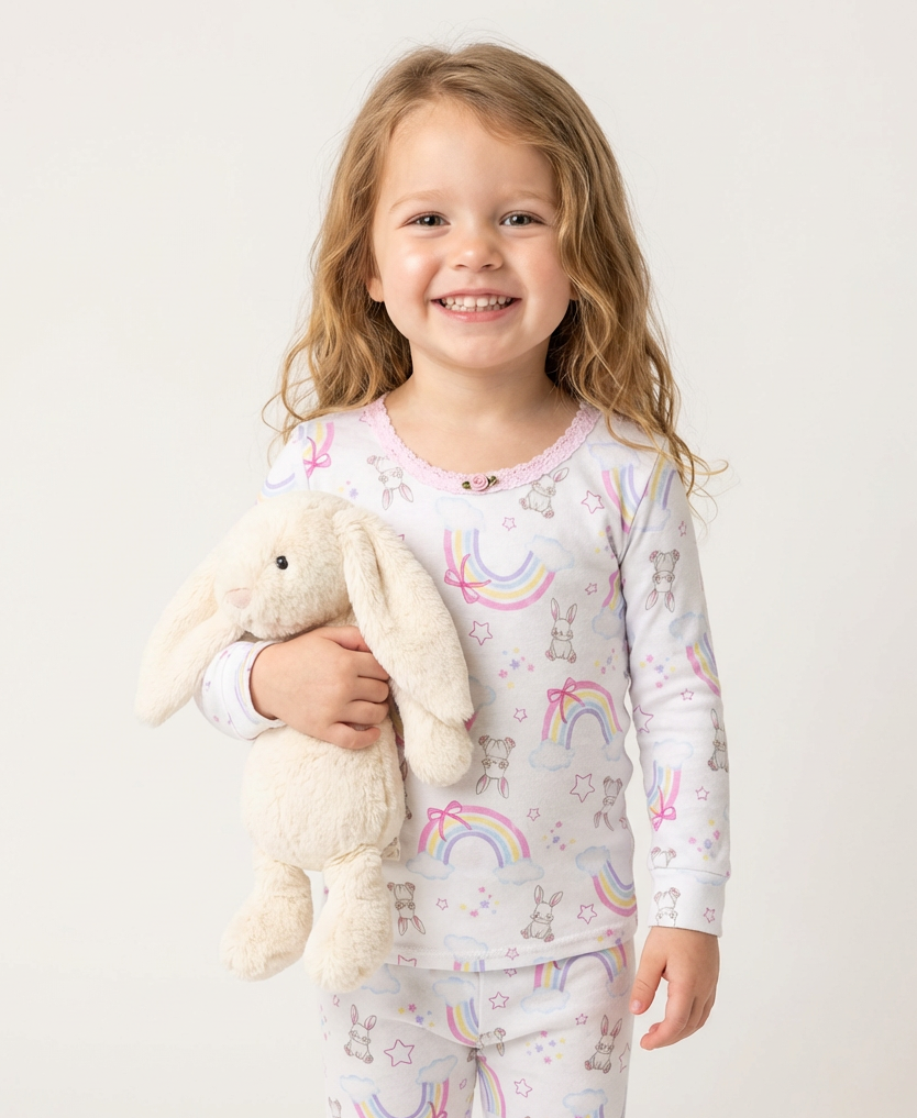 Lucky Bunny LS Pajama Set