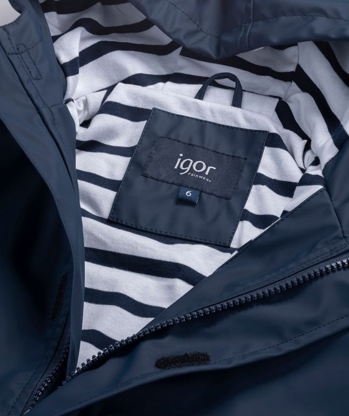 Navy Euri Rain Jacket