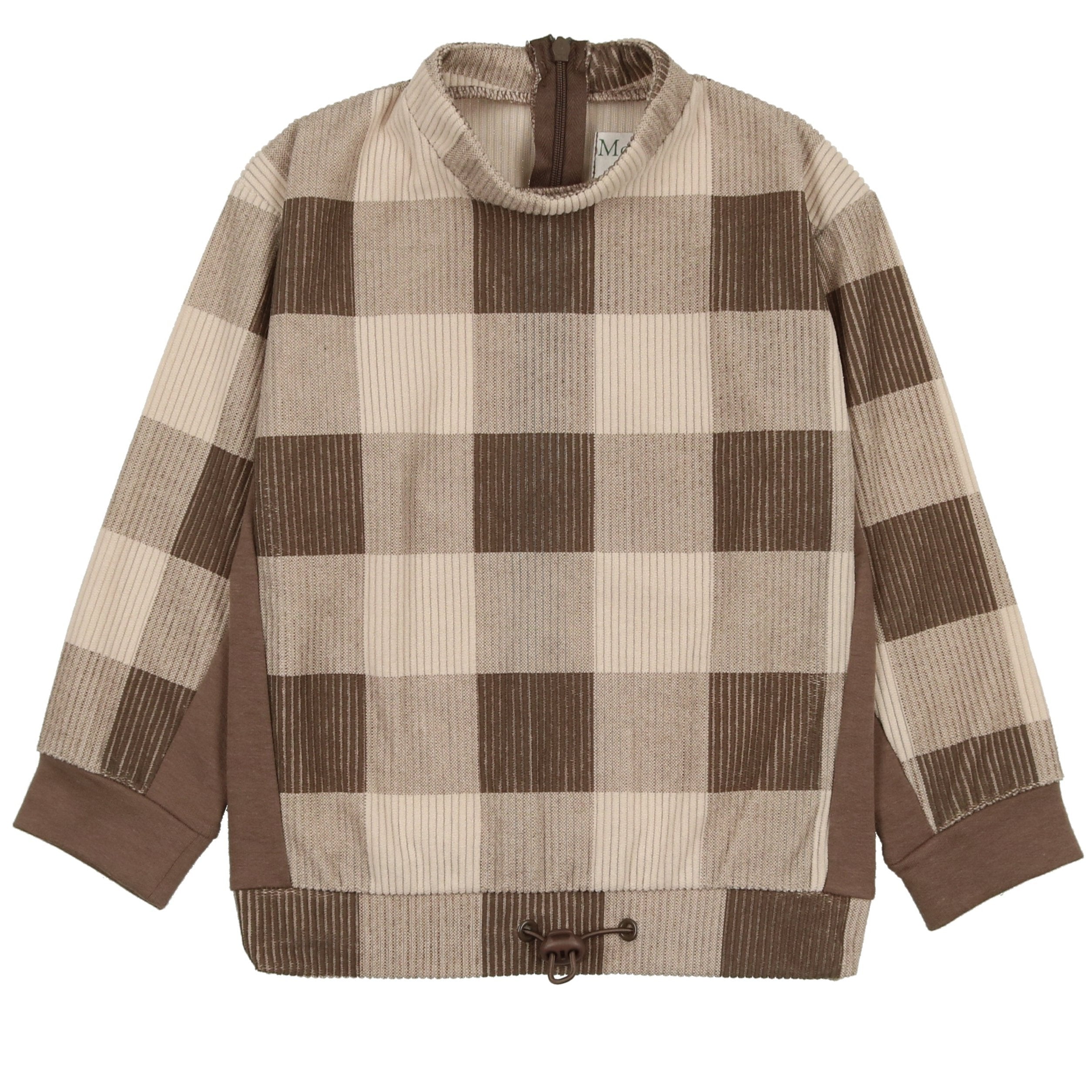 Corduroy Plaid Toggle Top - Meems