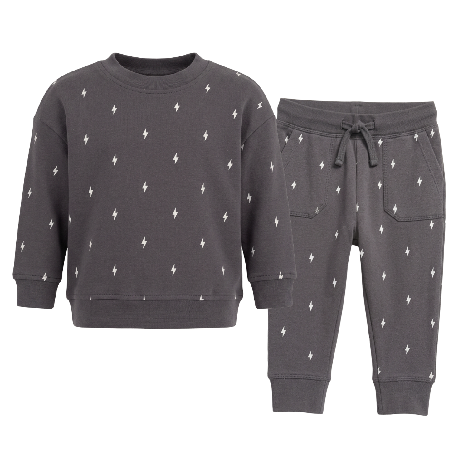 Lightning Bolt Drop Sleeve Sweatset