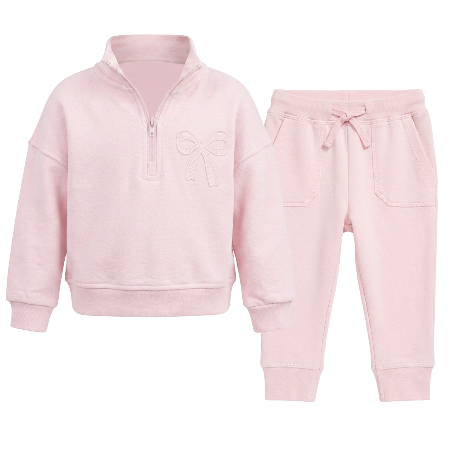 Bows Half Zip Sweatset