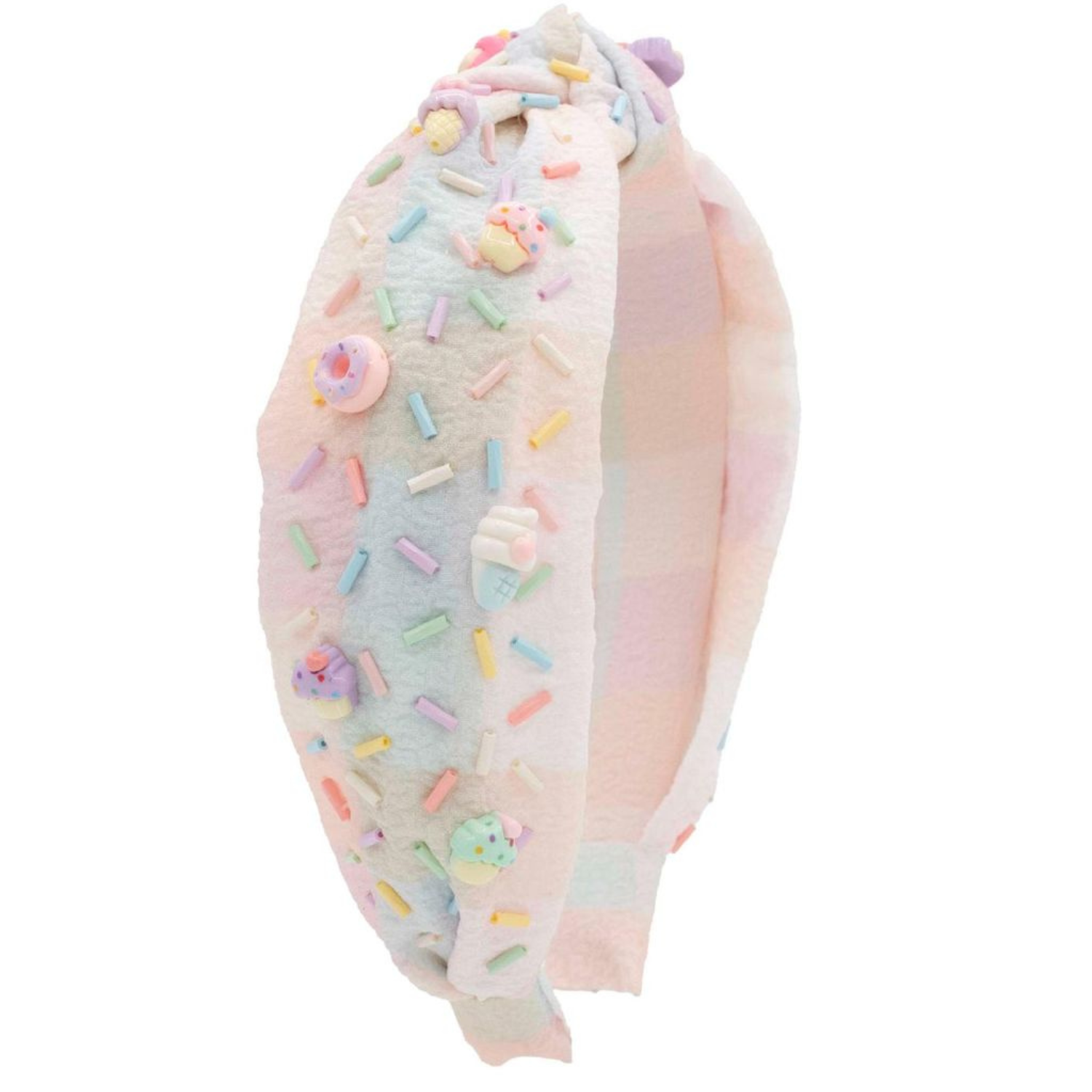 Sprinkle Treat Charm Pastel Knot Headband