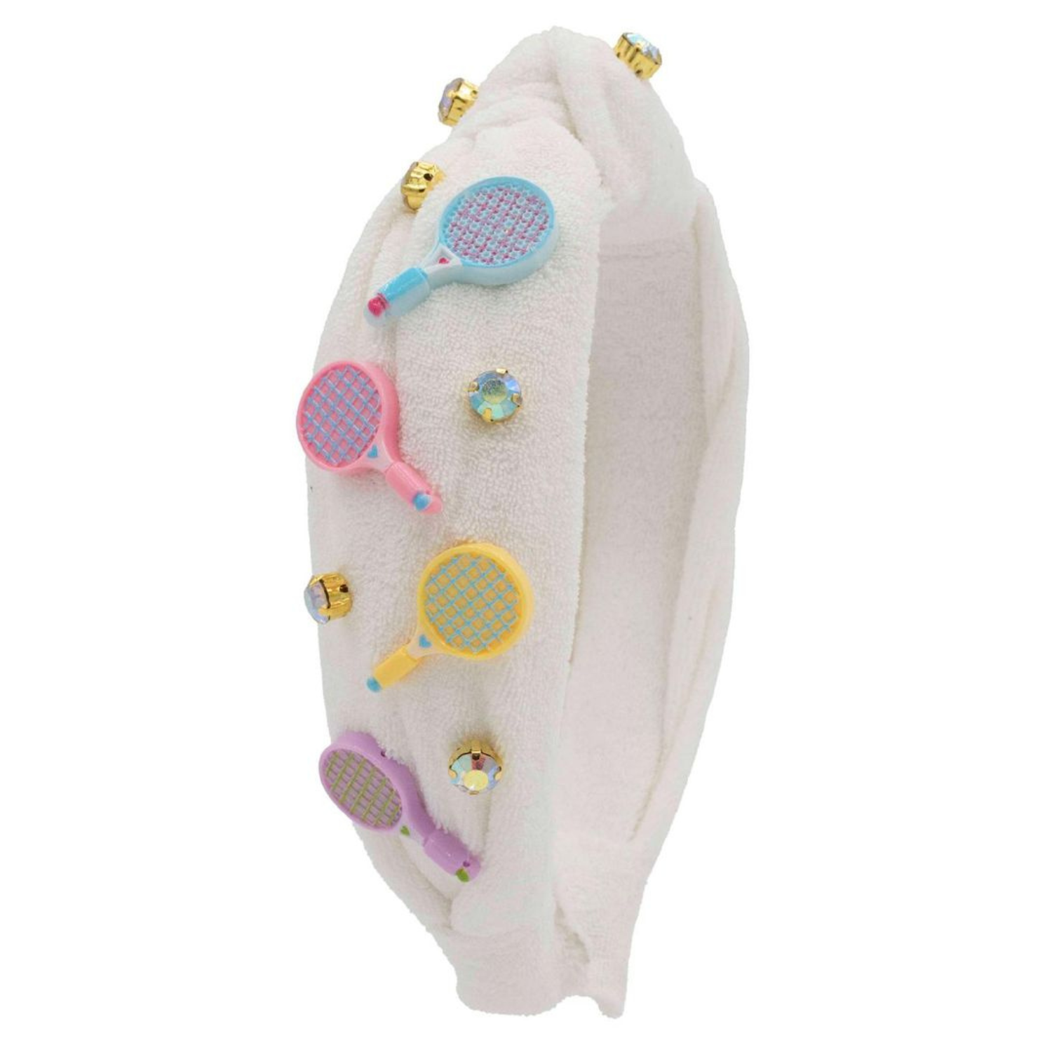 Tennis Charm Terry Knot Headband
