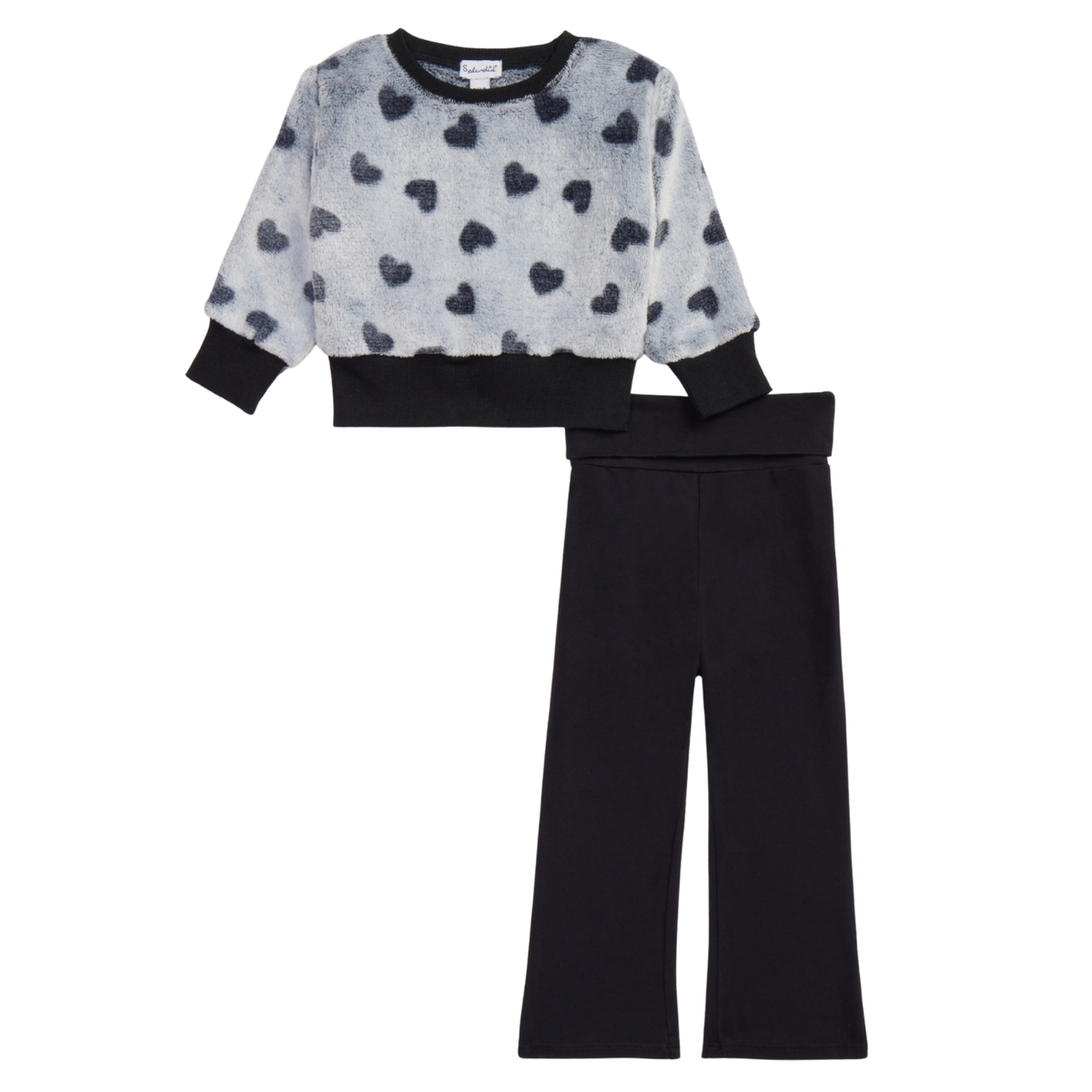 Cozy Heart Sweatshirt Set