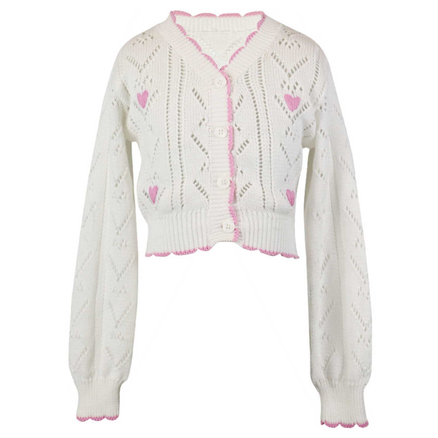 Knit Heart Cardigan