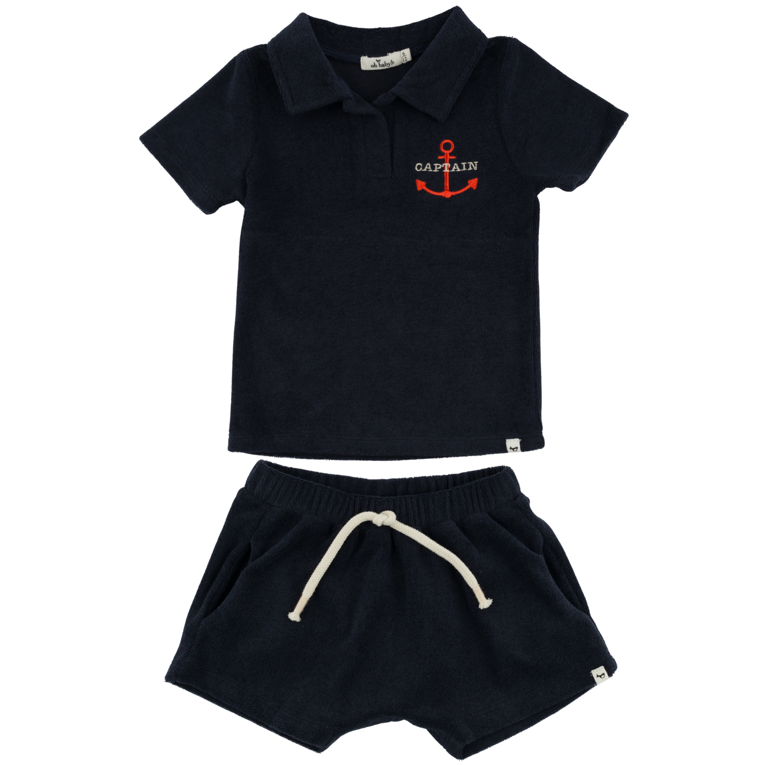 Captain Polo Terry Short Set