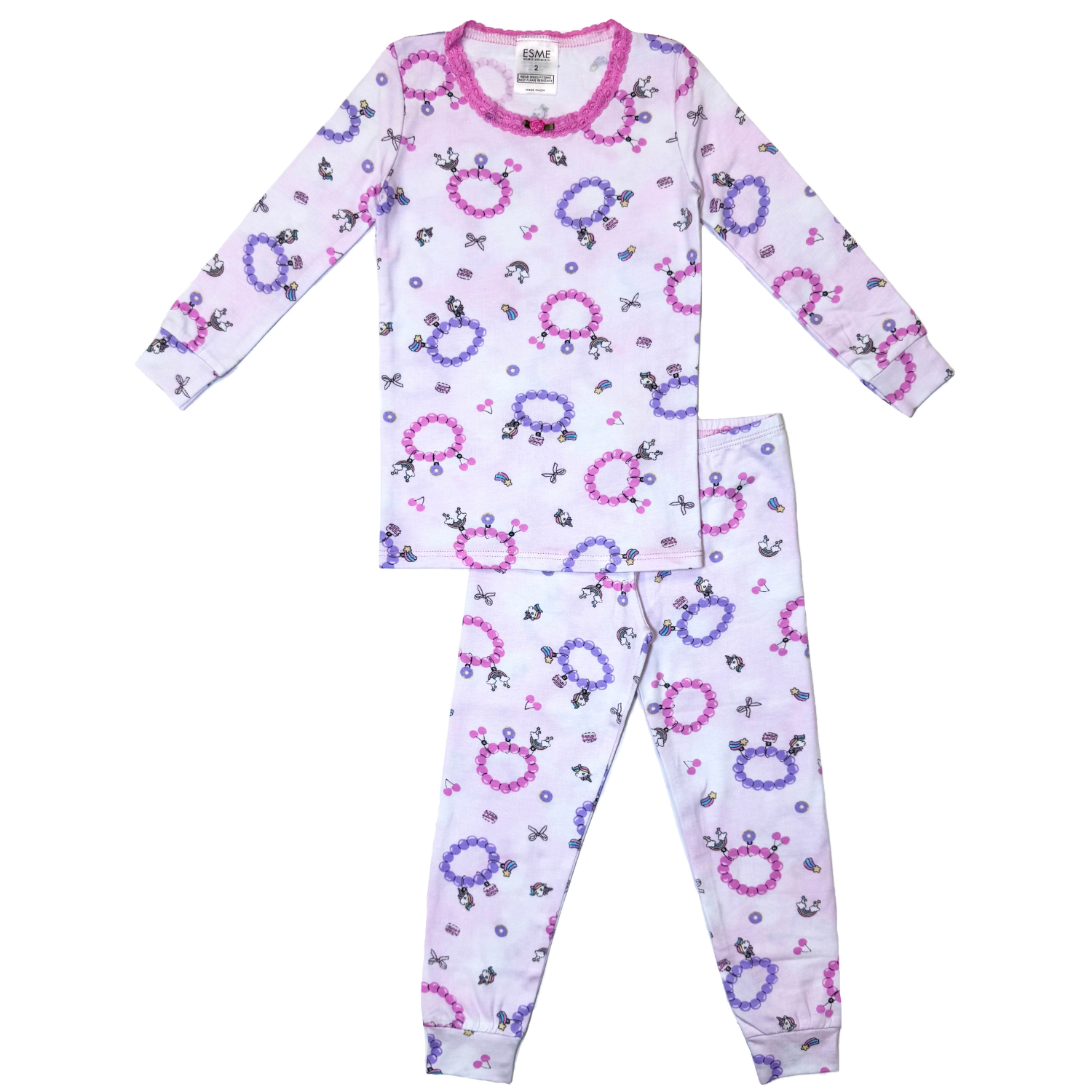 Charm Bracelet LS Pajama Set