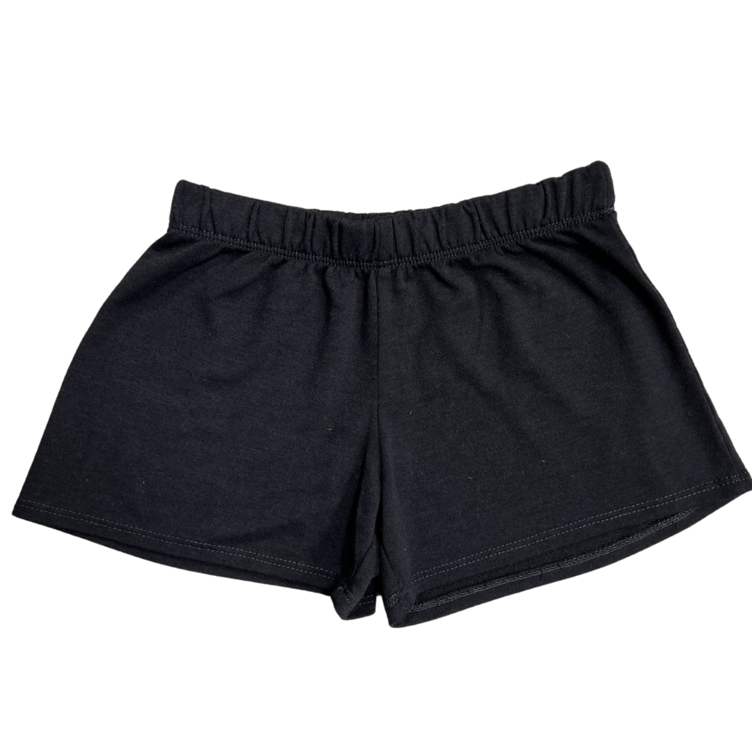 Solid Black Shorts