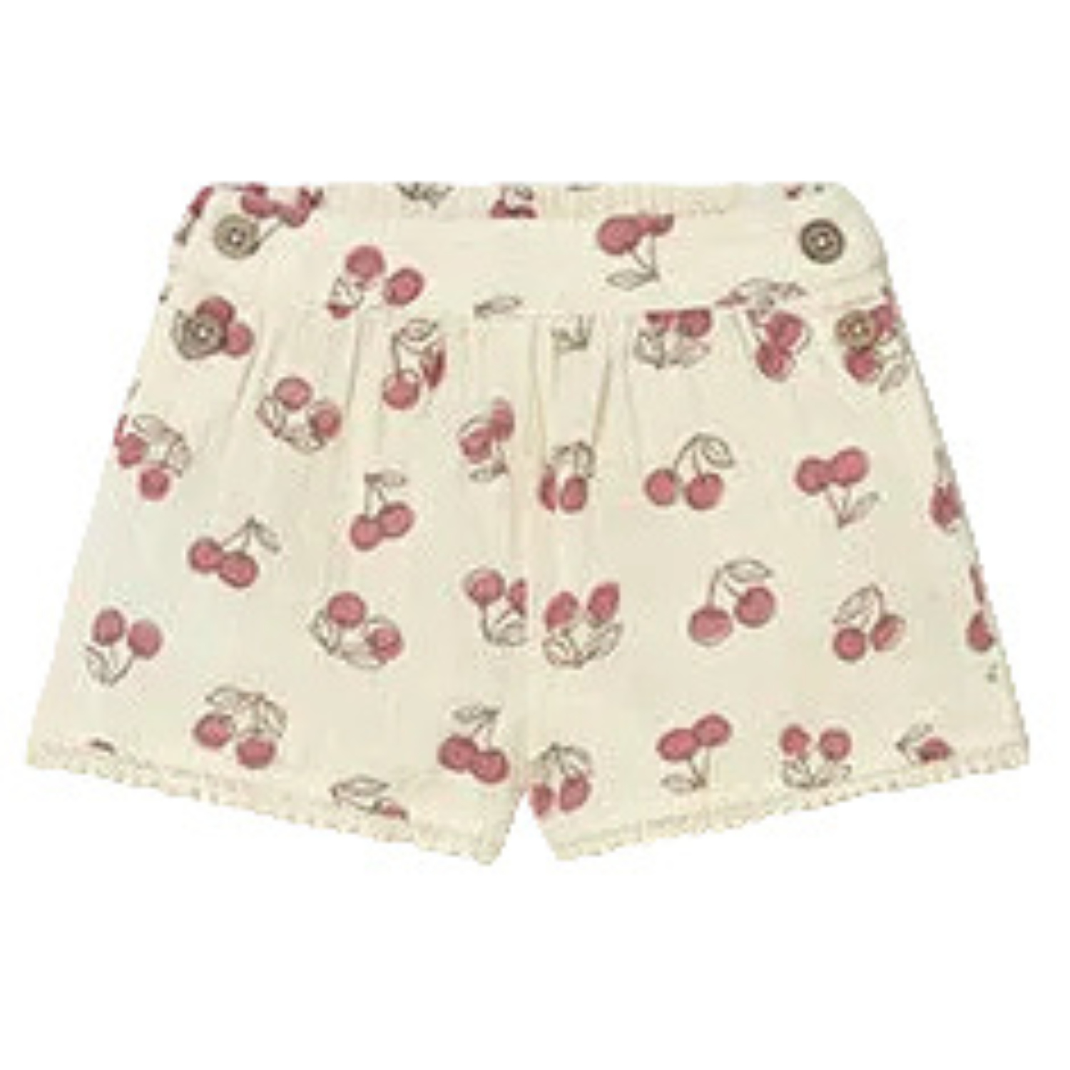 Cherry Button Shorts