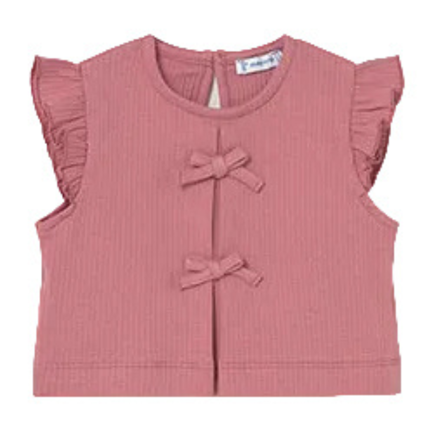 Flutter Sleeve Bow Top