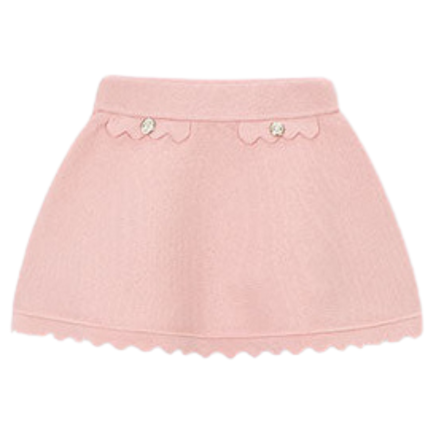 Scalloped Knit Skirt